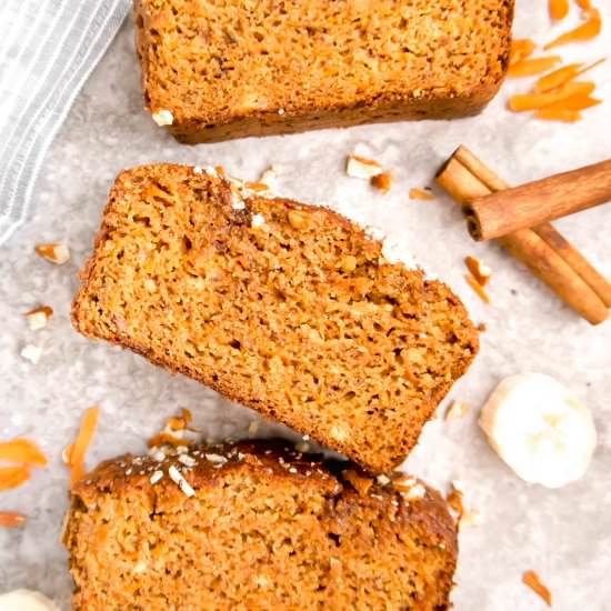 Paleo Carrot Cake Banana Bread (GF)