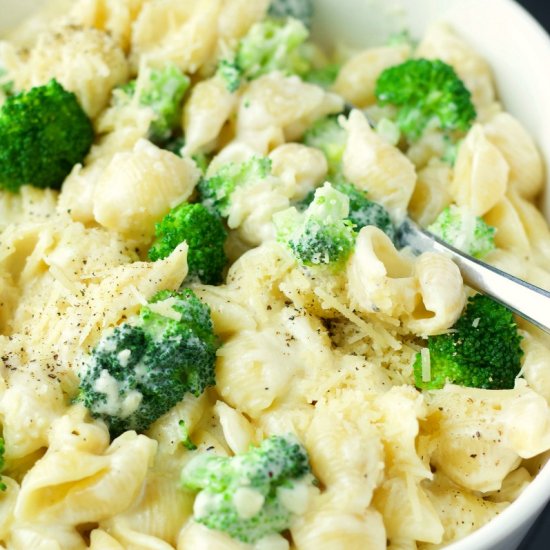 Stove Top Alfredo Mac and Cheese