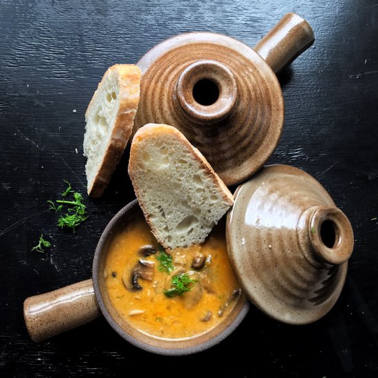 Savory Hungarian Mushroom Soup