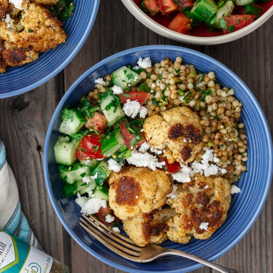 Herbed Couscous & Cauliflower Bowls