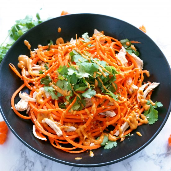 Carrot Noodles w/ Ginger Curry Sauce