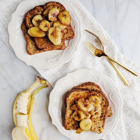 French Toast + Caramelized Bananas