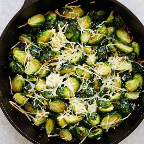 Parmesan Roasted Brussels Sprouts