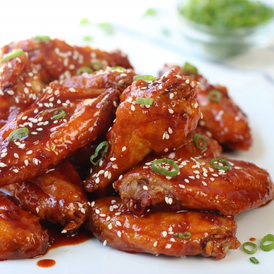 Spicy Baked Korean Chicken Wings