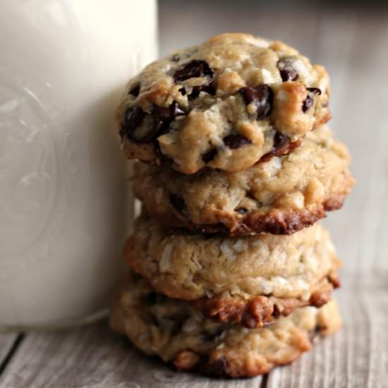 Coconut Oil Chocolate Chip Cookies