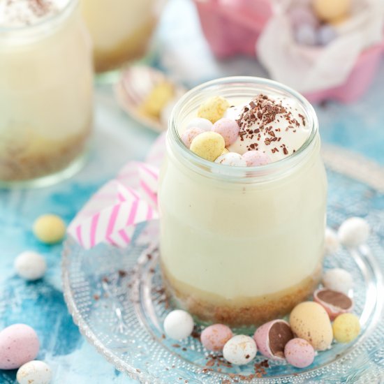 Easter White Chocolate Pots