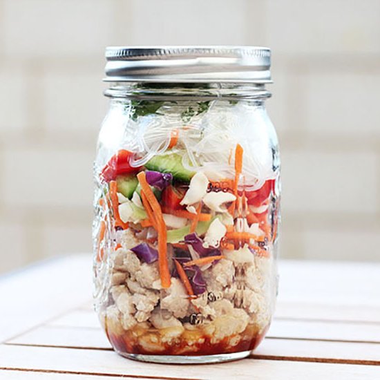 Chicken Noodle Salad in a Jar