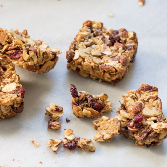 CHOCOLATE CRANBERRY ALMOND BARS