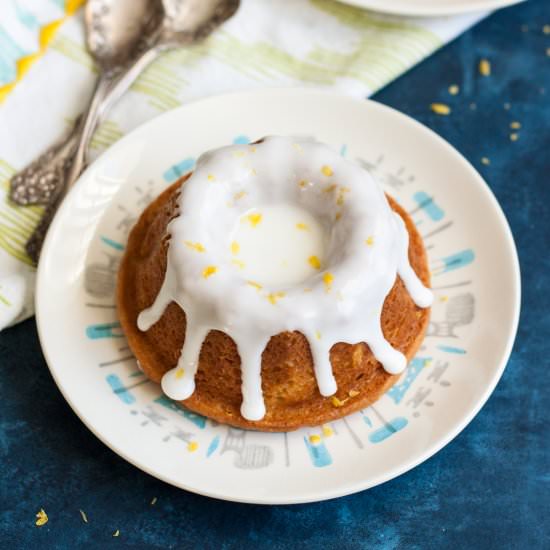 Mini Lemon Bundt Cakes