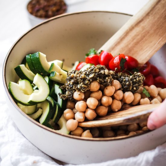 Zucchini Pesto Power Salad