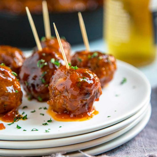 Meatballs with Apricot Chipotle