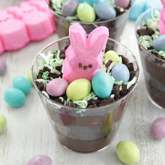 Easter Bunny Dirt Cups