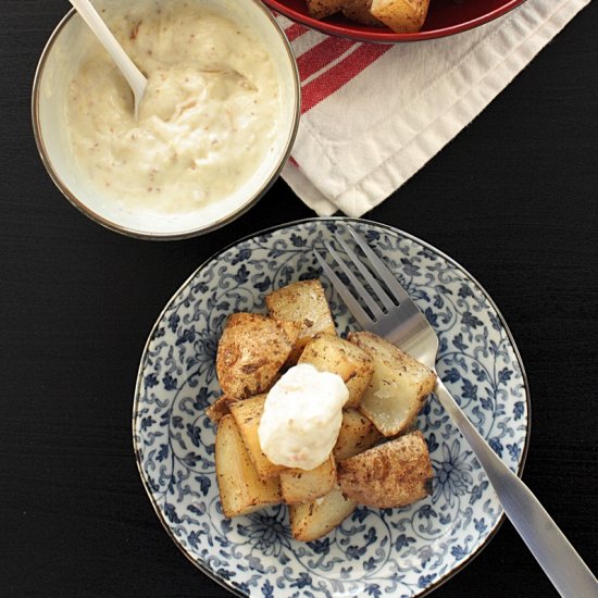 roast potato & garlic lemon aioli