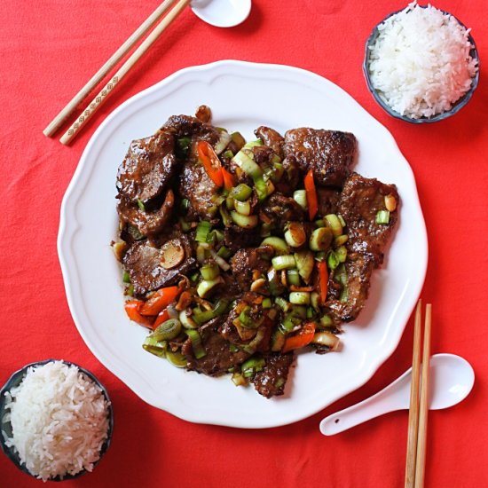 Chinese Style ‘Liver and Onions’