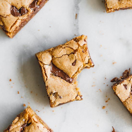 Coconut Oil Chocolate Cookie Bars