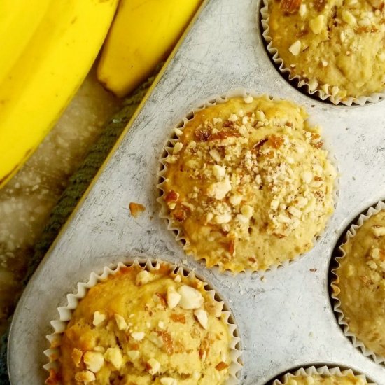 Banana Bread Nut Muffins