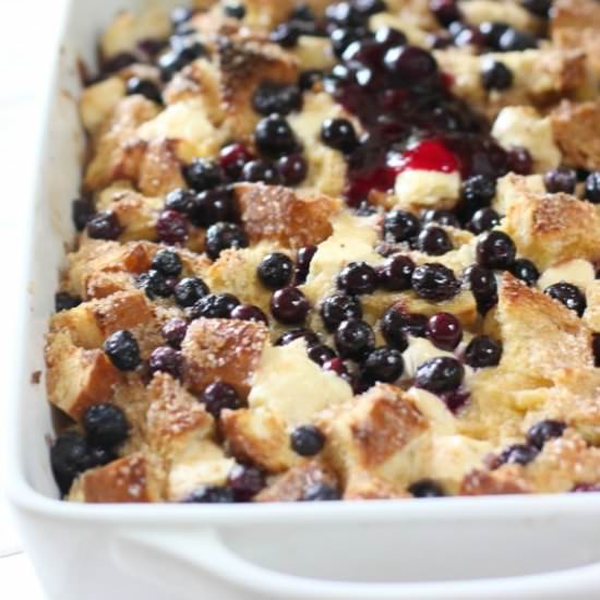 Blueberry French Toast Casserole