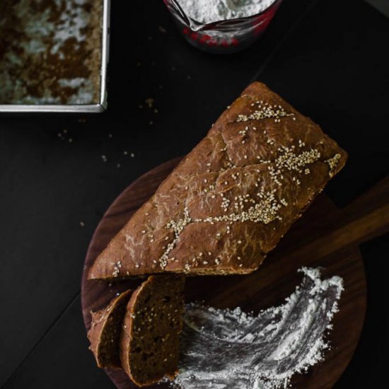 Icelandic Dark Rye Bread (Rugbrod)