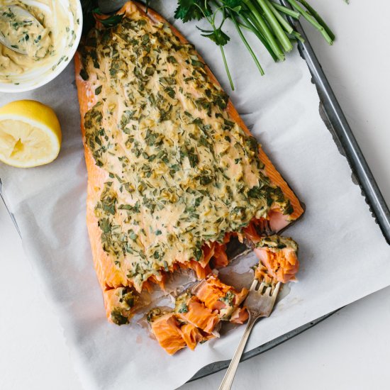 Dijon Baked Salmon