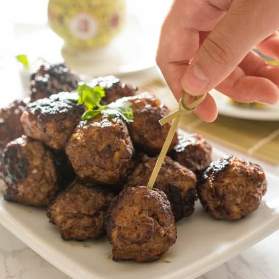 Chinese BBQ Pork (Char Siu) Meatball