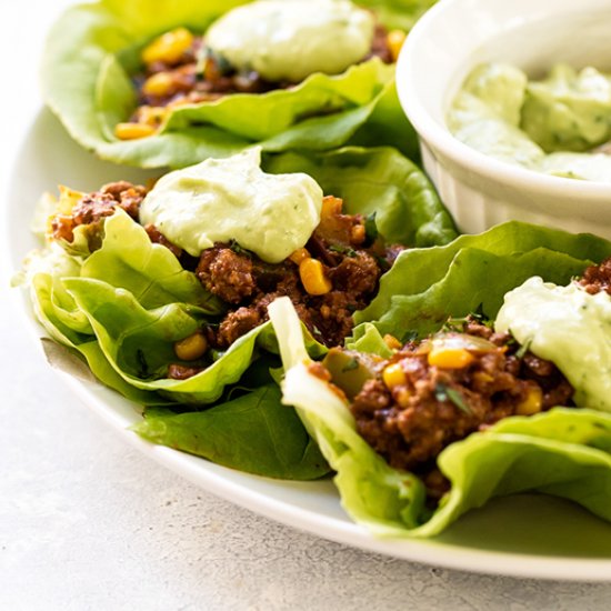 Chipotle Beef Lettuce Wraps