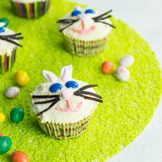 Easter Bunny Cupcakes