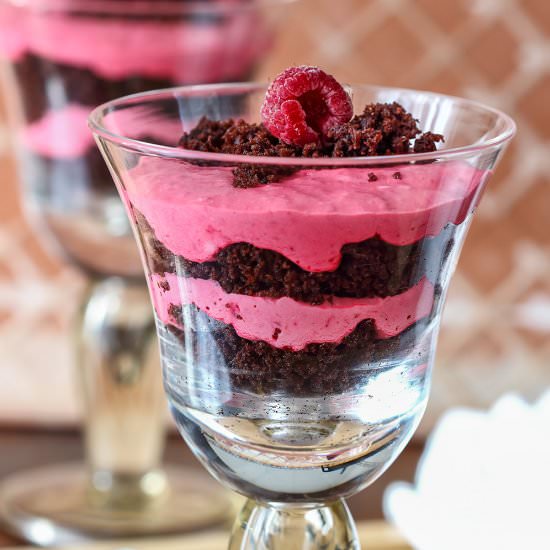 chocolate raspberry parfait