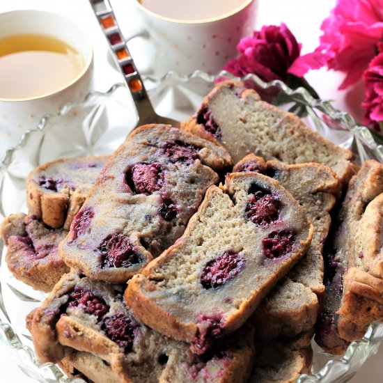 Vegan Banana Blackberry Bread