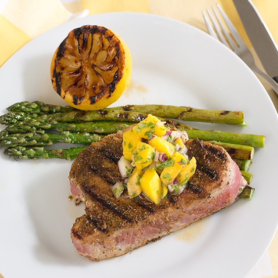 Blackened Tuna Steak w/Mango Salsa