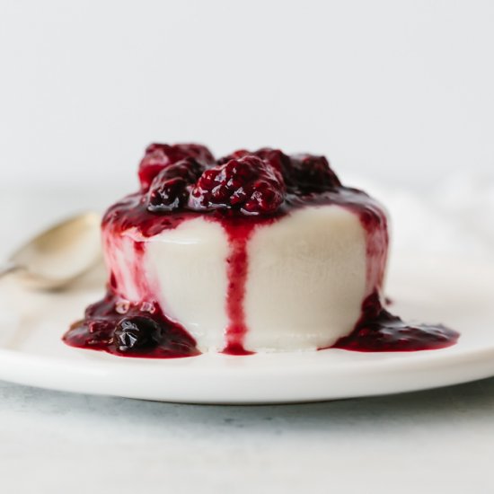 Berry Coconut Panna Cotta