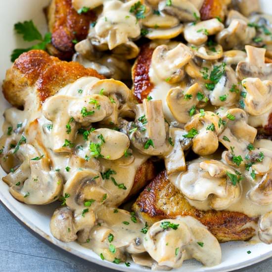 Mushroom Pork Chops