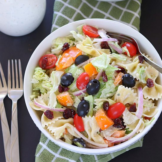 Cranberry Bowtie Pasta Salad