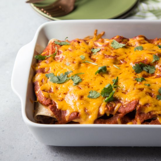 Cauliflower Potato Enchiladas