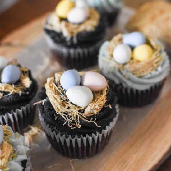 Easter Nest Cupcakes