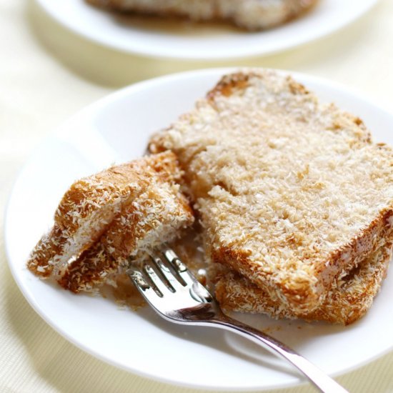 Air Fryer Coconut French Toast GF/V