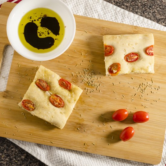 Tomato and Rosemary Focaccia