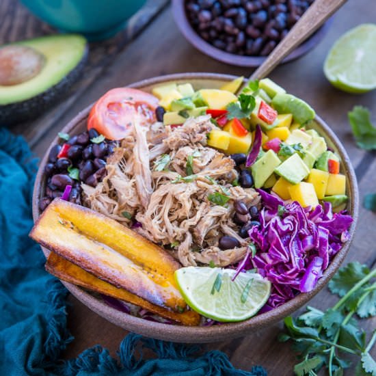 Crock Pot Carnitas Burrito Bowls