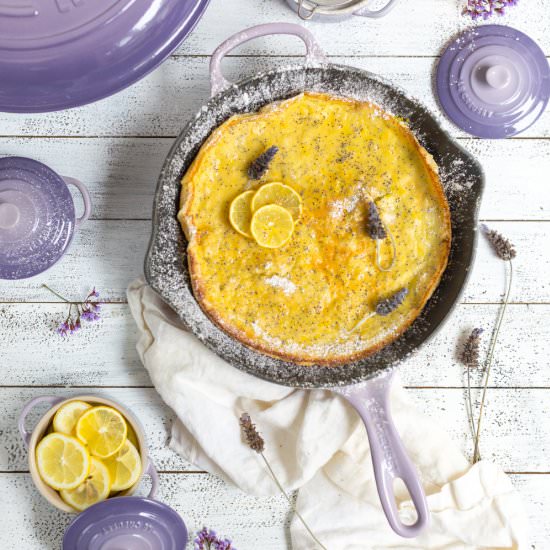 LEMON POPPY SEED GERMAN PANCAKE