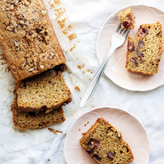 Spiced Carrot + Date Loaf Cake