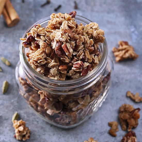 Cinnamon Cardamom Orange Granola