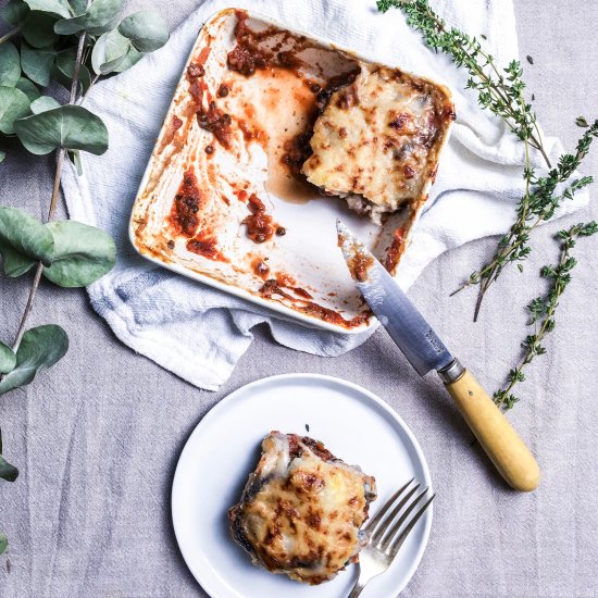 Eggplant Lentil Lasagne