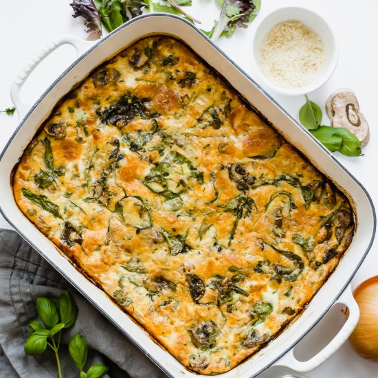 Baked Frittata with Spinach