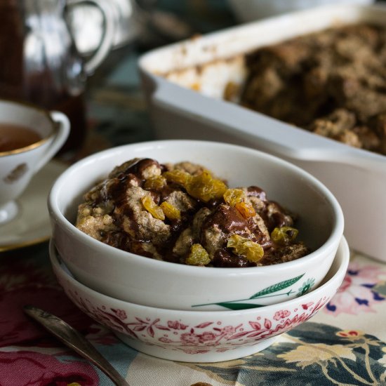 Coffee Cardamom Bread Pudding