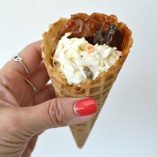 BBQ Waffle Cones Recipe