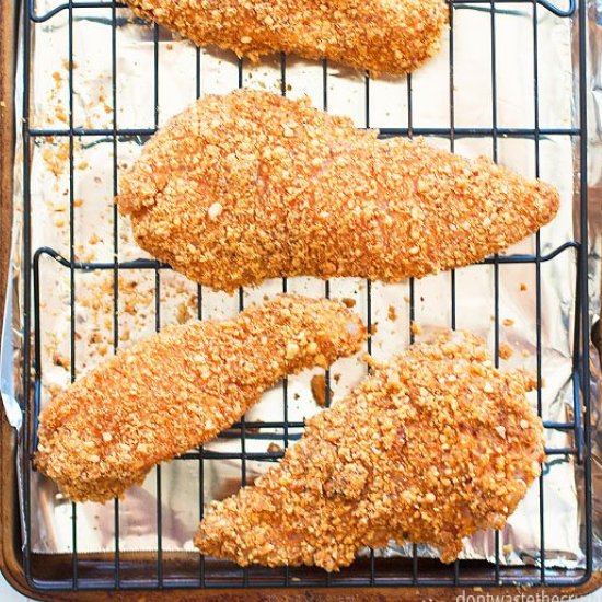 15 Minute Almond Crusted Chicken