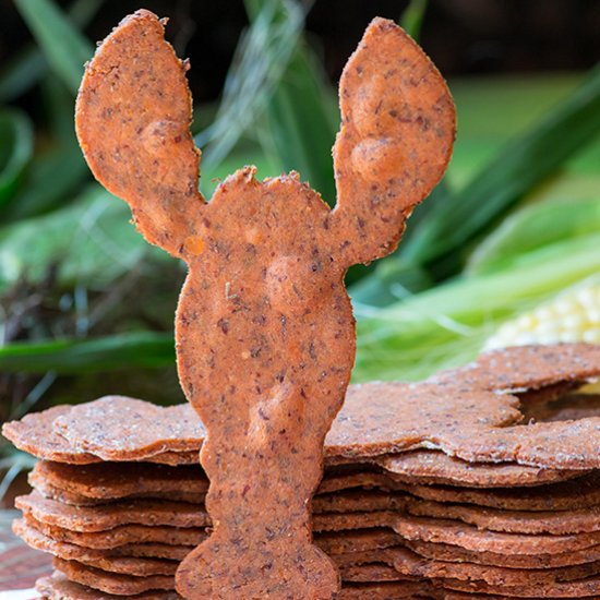 Red Lentil Lobster Crackers