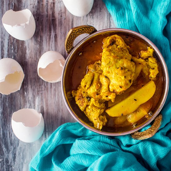 Omelette and Potato Curry