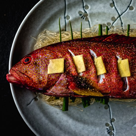 Fish Drippings: Steamed Red Grouper