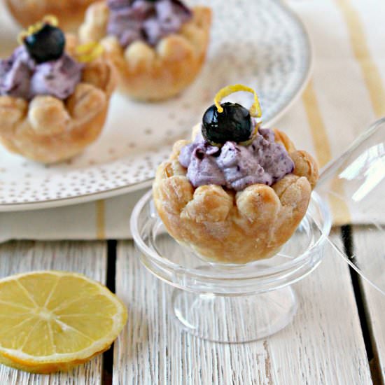 Blueberry Lemon Puff Pastry Blossom