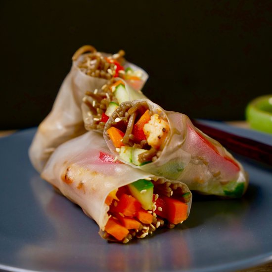 Healthy Vietnamese Salad Rolls